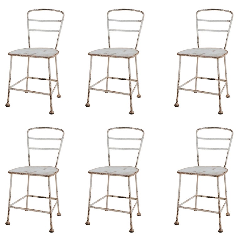 19th Century French Iron Garden Chairs For At 1stdibs 19th Century French Iron Garden Chairs For