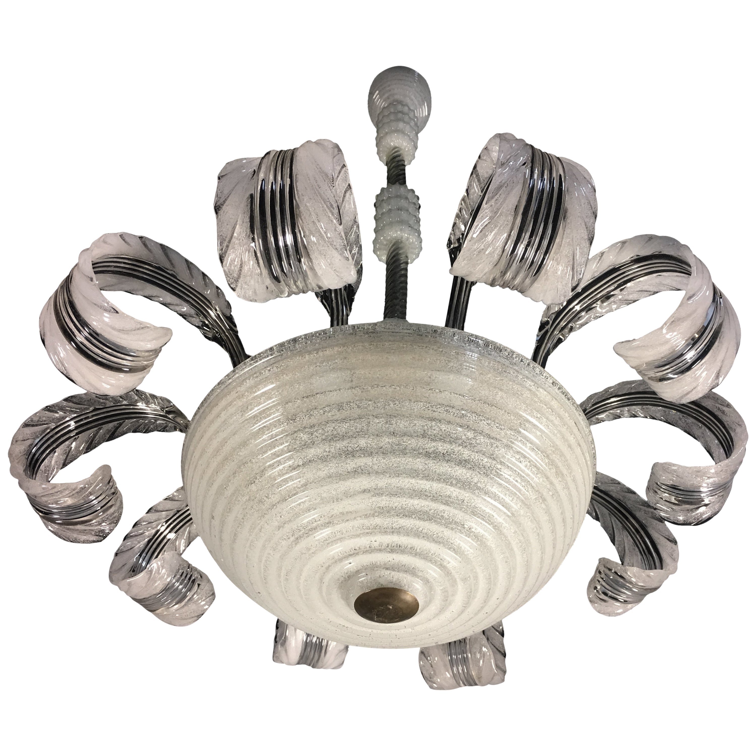 Vintage Italian Mid Century Modern Murano Glass Chandelier | Carrocel Fine Furniture Vintage Italian Mid Century Modern Murano Glass Chandelier | Carrocel Fine Furniture