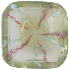 Midcentury Italian Fratelli Toso Murano Art Glass Bowl or Ashtray