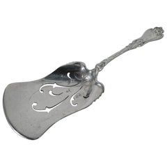 Antique Art Nouveau Whiting Violet Sterling Silver Serving Piece