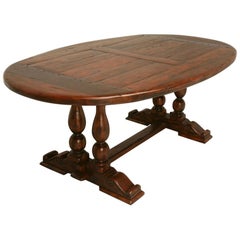 Reclaimed Hardwood Oval Dining Table