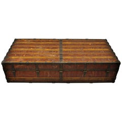 William BaL 61 XL Luggage Suitcase Steamer Trunk Wood Slat Chest Heumans Houdini