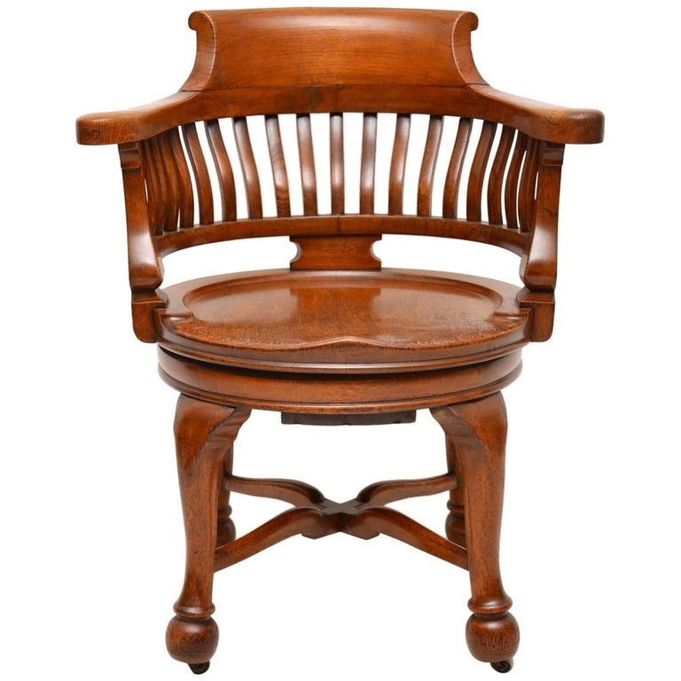 Victorian Gany Desk Chair For At 1stdibs Antique Victorian Swivel Desk Chair