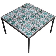 Ceramic Low Table Attributed to Robert Picault, France, circa 1950s