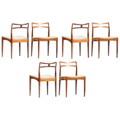 Johannes Andersen Dining Chairs for Christian Linneberg Mobelfabrik, Set of Six