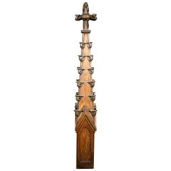 Gothic Inspired Architectural Model of a Pinnacle / Spire, France, circa 1900