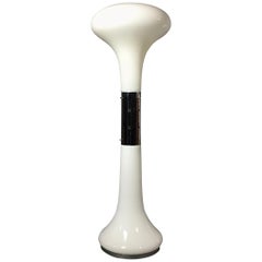 Carlo Nason for Mazzega Murano Saffiato Glass Floor Lamp, Italy, 1970s