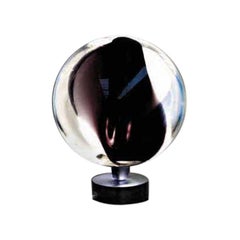 Vistosi Poc Table Lamp in Crystal and Black by Barbara Maggiolo
