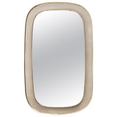 Brass Wall Mirror by Vereinigte Werkstätten München, 1958, Germany
