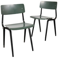Rare Friso Kramer Folding Revolt Chairs for Ahrend de Cirkel, Netherlands, 1953