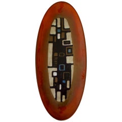 Ceramic Plate or Wall Decoration by Oswald Tieberghien, Belgium, 1960s