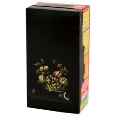 Untitled #7 from 'Biotá' Series, Still Life Painting on Cardboard Box