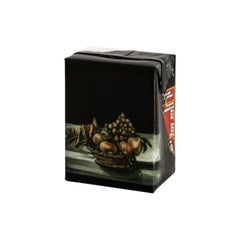 Untitled #10 from 'Biotá' Series, Still Life Painting on Cardboard Box