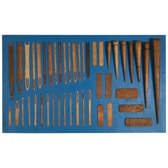 Folk Art Wall Decor, Sculpture Made from Sailors Wooden Fids and Threaders