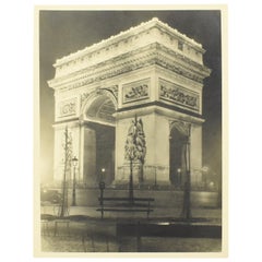 Silver Gelatin Print Black & White Photograph Arc de Triomphe Paris 1934