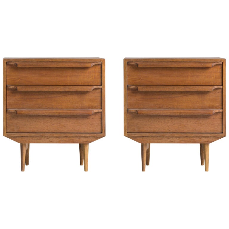 Pair of French Bedside Tables at 1stdibs