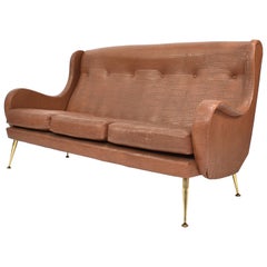 ISA Bergamo Sofa by Aldo Morbelli, Italy, 1950s