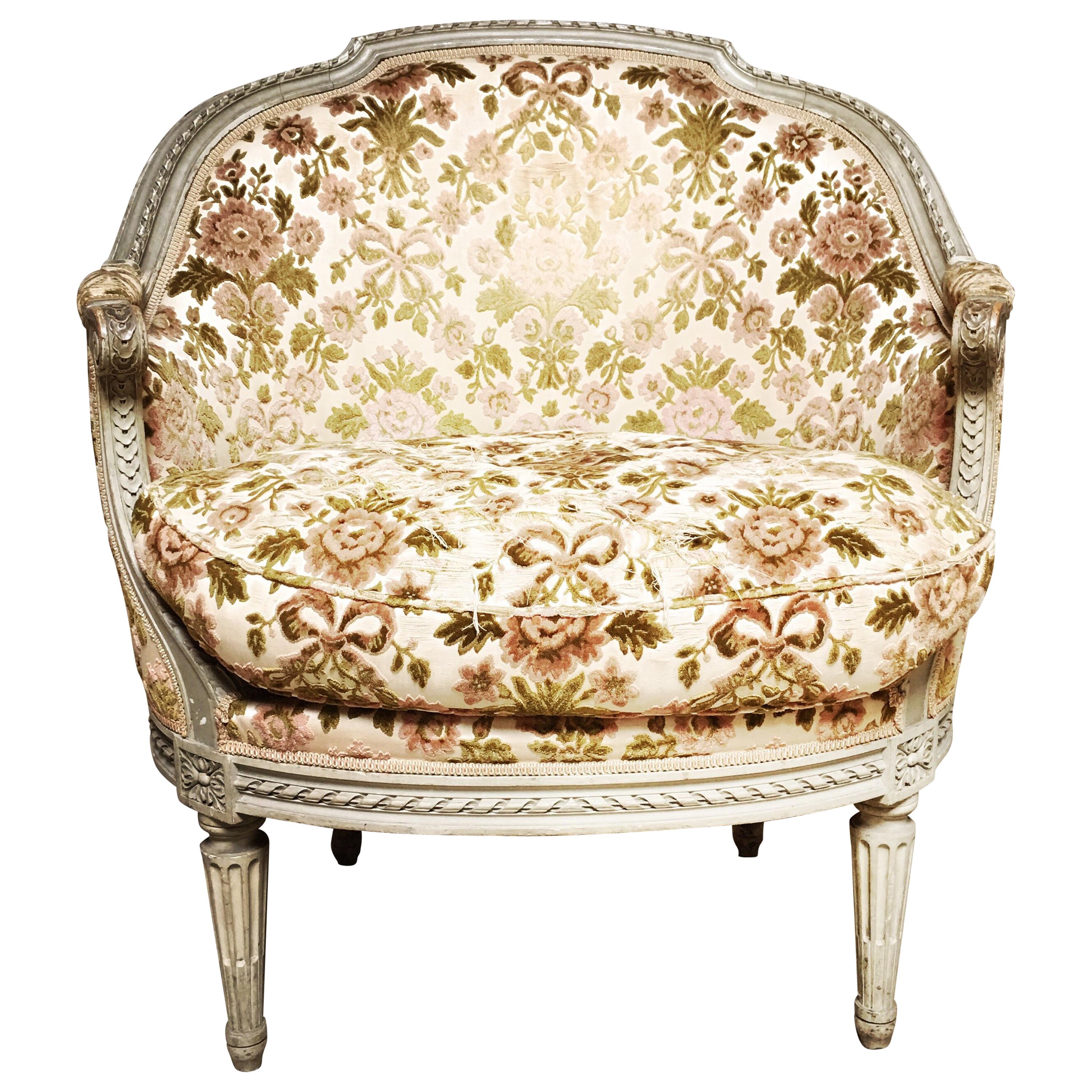 French Louis XVI Style Marquise in a Painted Finish