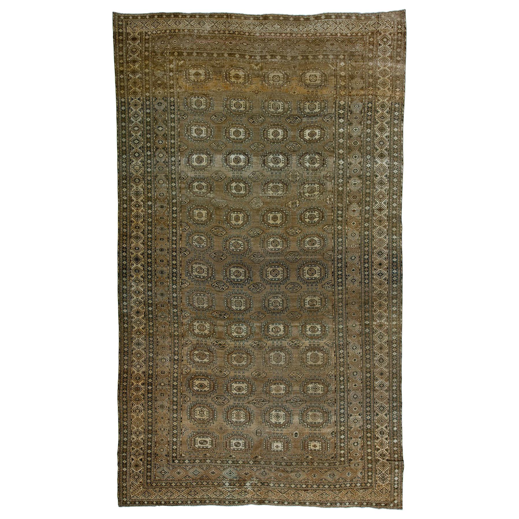 Tribal Oversize Antique Ersari Carpet For Sale