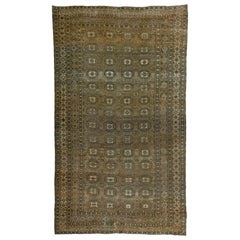 Zabihi Collection Tribal Oversize Antique Ersari Carpet