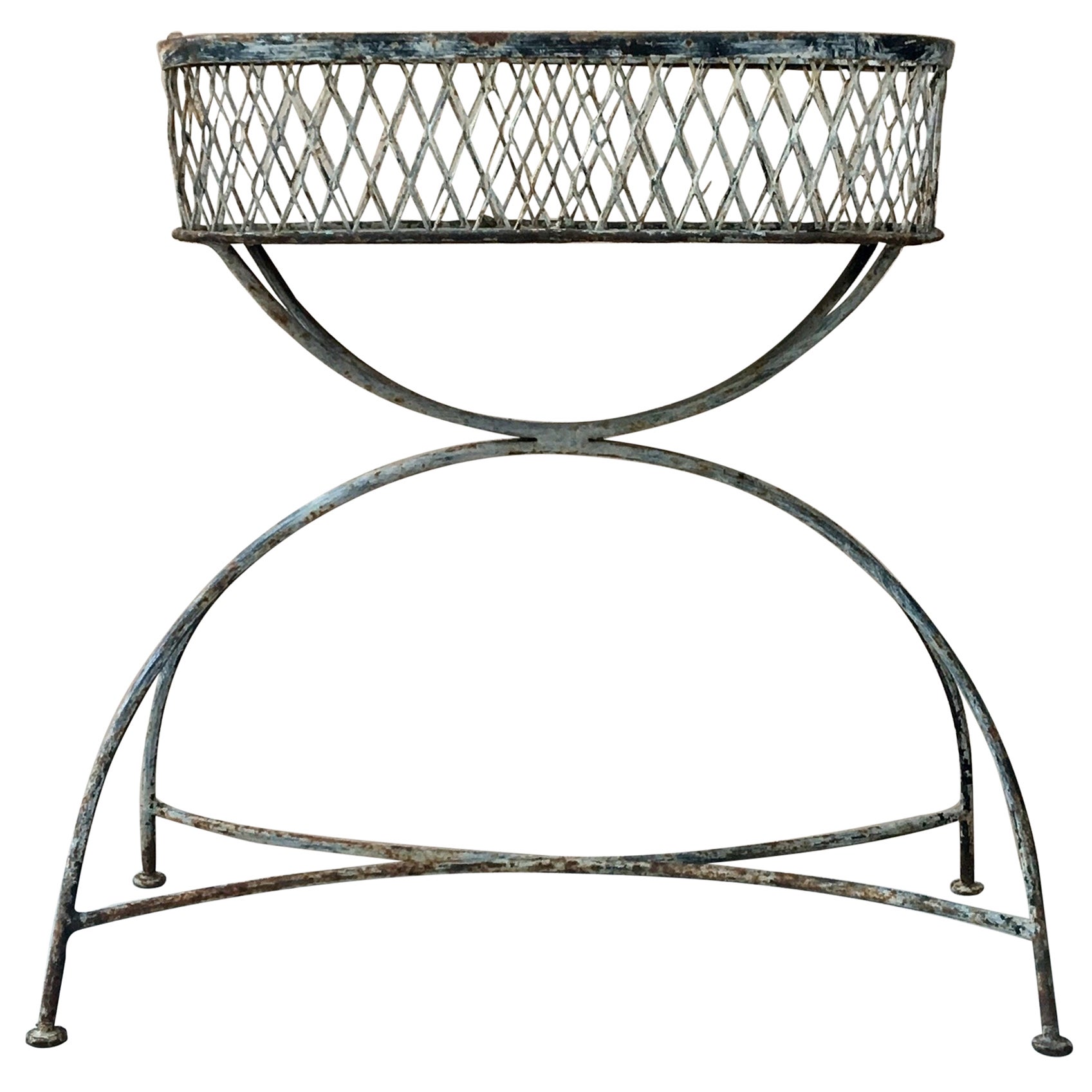 Antique French Iron Jardinières For Sale at 1stDibs