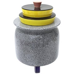 Ceramic Vase Memphis Style by Baldelli, 1980s