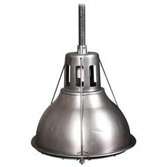 Vintage Industrial Ceiling Pendant Hanging Metal & Aluminum Holophane Light Lamp 9