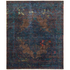 Tabriz Fashion Artwork Blue from Erased Heritage Carpet Collection by Jan Kath