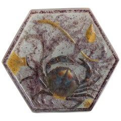 Art Nouveau Pâte de Verre Plaque by Amalric Walter