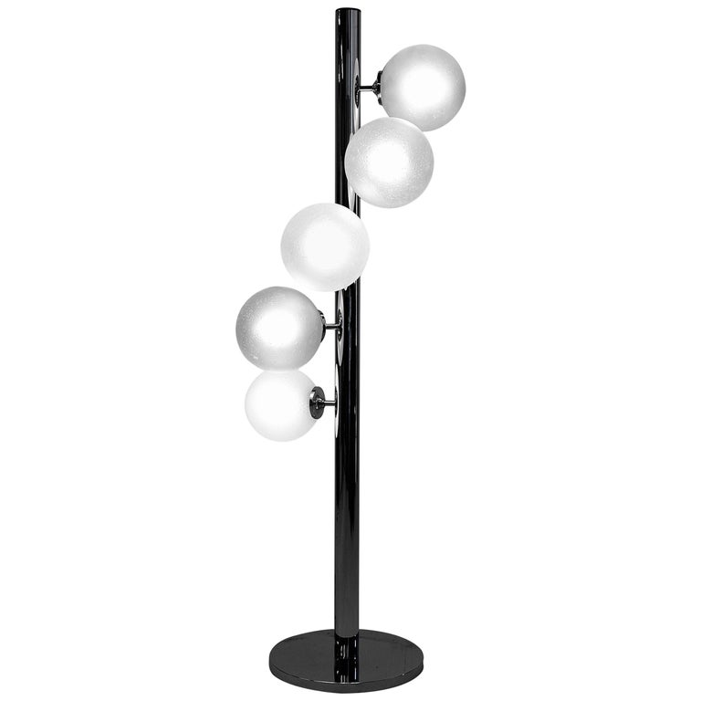 MidCentury Modern Chrome Lumi Floor Lamp For Sale at 1stdibs