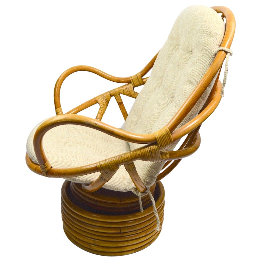 Japanese Folding Bamboo Lounge at 1stDibs