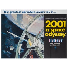 "2001 A Space Odyssey" UK Film Poster, 1968