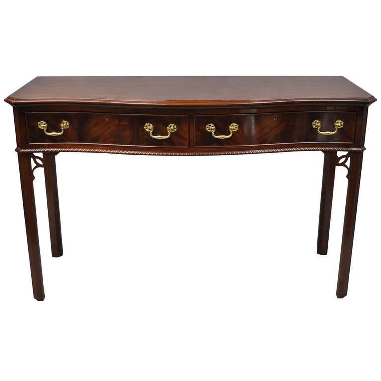 Councill Craftsmen Gany Chippendale Server Tall Console Table Councill Craftsmen Gany Chippendale Server Tall Console Table Hunt Board For