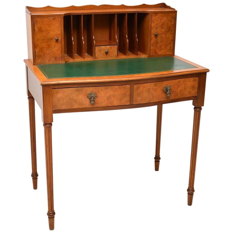 Antique Burr Walnut Bonheur De Jour Desk For At 1stdibs Antique Burr Walnut Bonheur De Jour Desk For