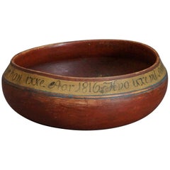 Danish Drinking Bowl Dated, 1816