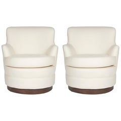 Pair of Mid-Century Modern Swivel Tele-Chairs by Harvey Probber