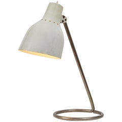 1960s BAG Turgi White Table Lamp