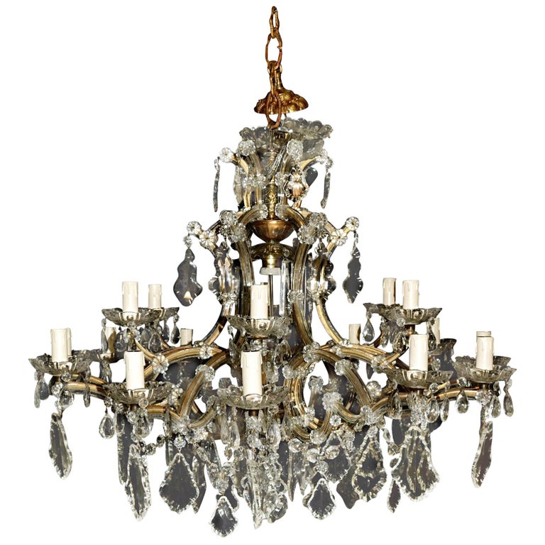 19 Light Maria Theresa Chandelier Antique Ceiling Lamp Re Art 19 Light Maria Theresa Chandelier Antique Ceiling Lamp Re Art Nouveau Large For