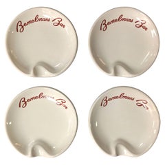 Set of Four Bemelman's Bar Ashtrays/ Carlyle Hotel NYC