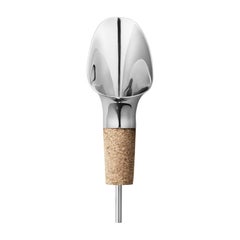 Georg Jensen Sky Wine Pourer in Stainless Steel & Cork by Aurélien Barbry
