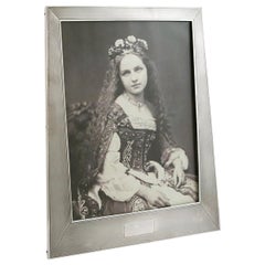 1924 Art Deco Antique Sterling Silver Photograph Frame by Sanders & Mackenzie