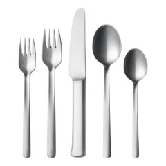 Georg Jensen 5-Piece Cutlery Giftbox in Stainless Steel Matte by Bo Bonfils
