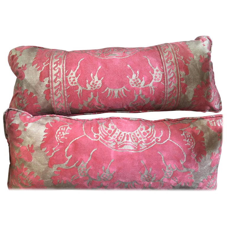 Pair of Fortuny Cushions For Sale