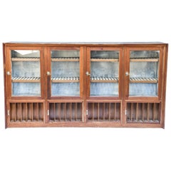 Antique Cigar Humidor and Cigarette Tobacco Display Cabinet