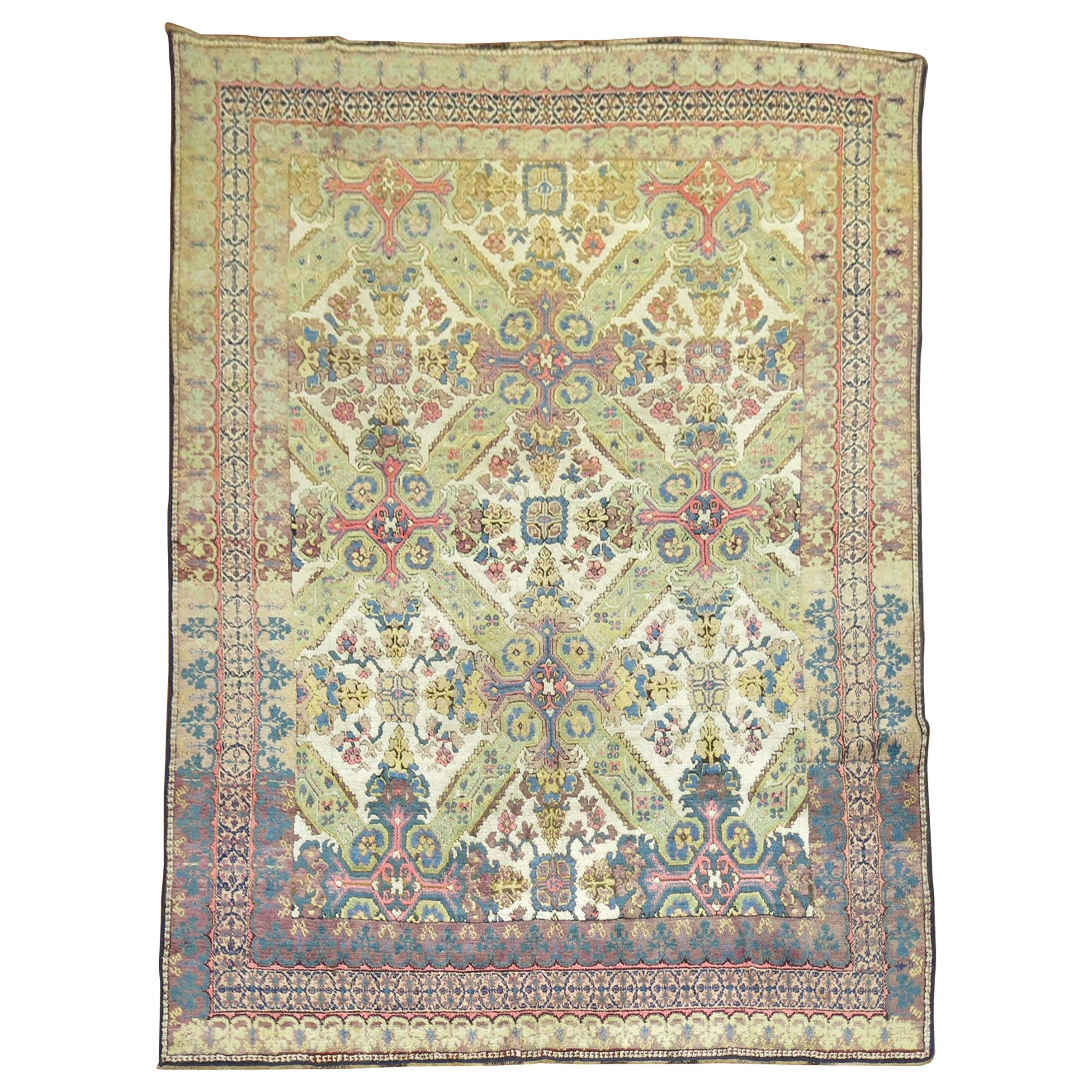 Rare Antique Caucasian Kuba Room Size Rug