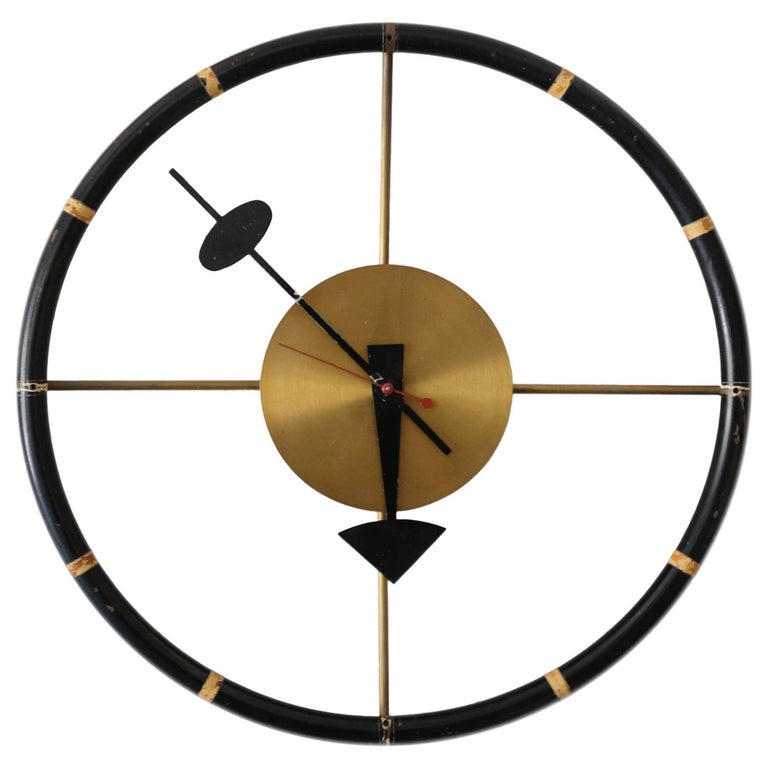 George Nelson Sunburst Clock At 1stdibs George Nelson Ociates For Howard Miller Steering Wheel Clock 1949