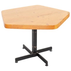 Charlotte Perriand Mid-Century Modern Adjustable Pentagonal Table for Les Arcs