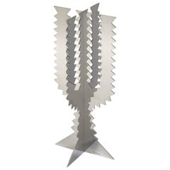 Paradiso Terrestre Fiori Futuristi Cactus 45 in Mirror Steel by Giacomo Balla