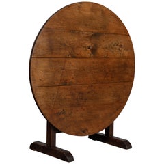 19th Century French Wine Tasting Table or Tilt-Top Table
