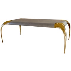 Contemporary, Ara, Bronze Tusk-Legs Table